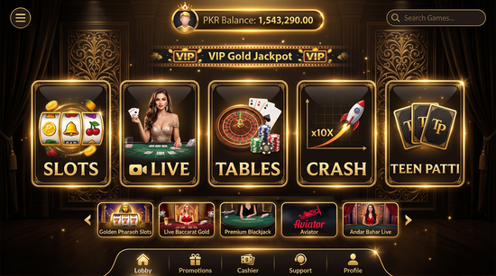 Main screen of 3cardonline casino page for PK players